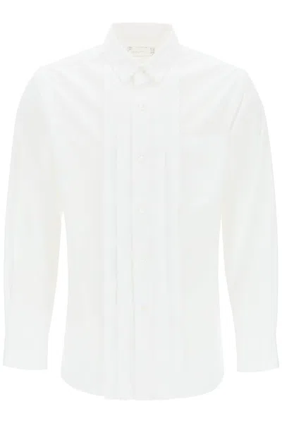 SACAI LAYERED POPLIN EFFECT SHIRT WITH