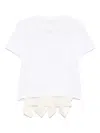 Sacai Layered T-shirt In White