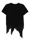 Sacai Layered Top In Black