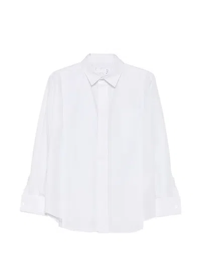 Sacai Layered-collar Shirt In White