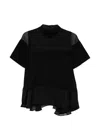 Sacai Layered-design Blouse In Black