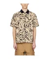 Sacai Leaf Printed Shirt In Multicolor