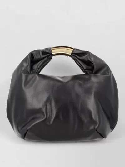 Sacai Leather Padded Shoulder Bag In Black