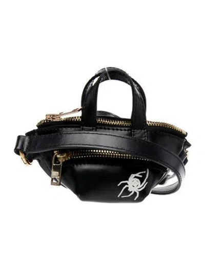 Pre-owned Sacai Leather Shoulder Bag In Black