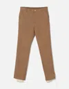 Sacai Leg Cuff Layered Pants In Brown