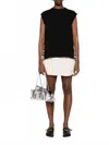 Sacai Leopard Print Knitted Top In Black