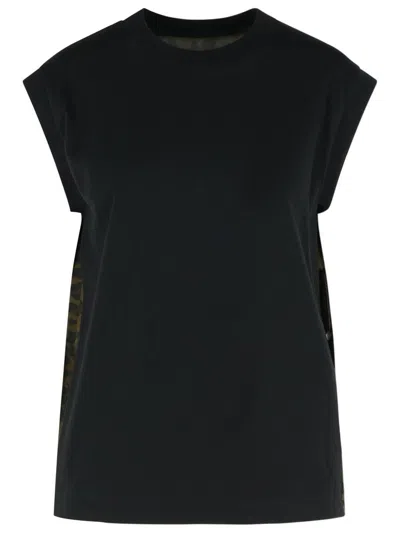 Sacai Leopard Print Jersey T In Multi
