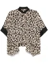 Sacai Leopard-print Blouse In Leopard Print