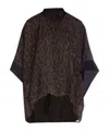 Sacai Leopard Print Shirt In Black