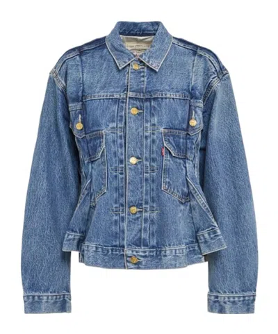 Sacai Levi's Denim Jacket In Blue