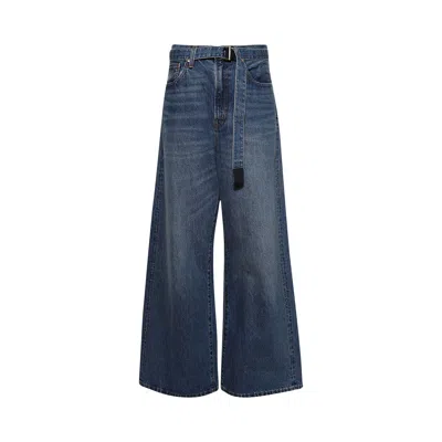 Pre-owned Sacai Levi's Denim Pants 'blue' | Women's Size 0