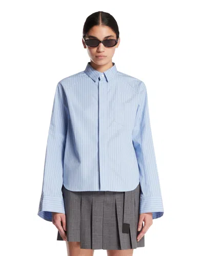 Sacai Light Blue Cotton Shirt