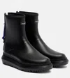 Sacai Rubber Waterproof Rain Boot In Multi
