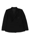 Sacai Logo-appliqué Blazer In Black
