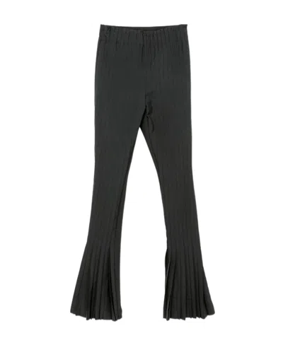 Sacai Logo Casual Pants In Black