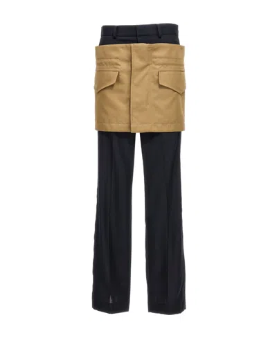 SACAI LOGO CASUAL PANTS