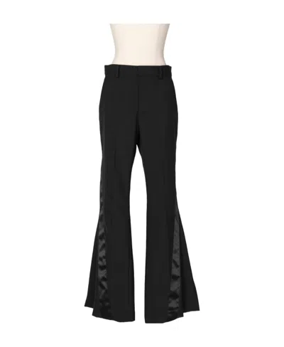 Sacai Logo Casual Pants In Black