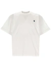 Sacai T-shirt With Embroidered Logo In White