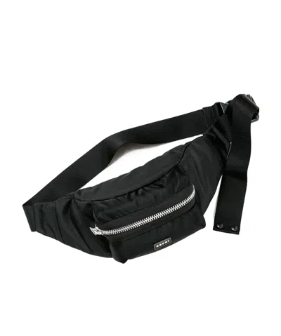 Sacai Black Pocket Belt Bag In 001 Black