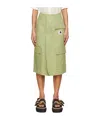 Sacai Green Carhartt Wip Edition Midi Skirt In Green