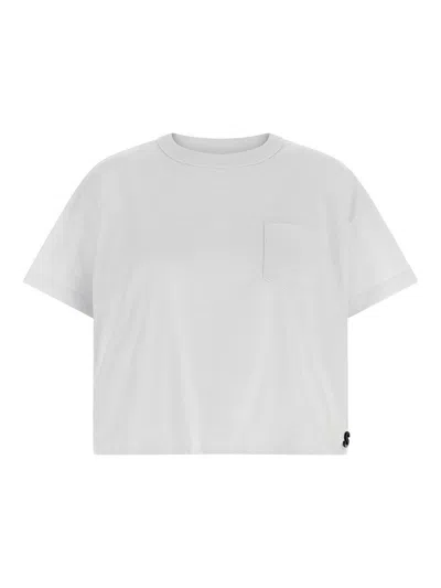 Sacai Logo Pin T-shirt In White