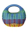 Sacai Small Rigid Shoulder Bag In Blue