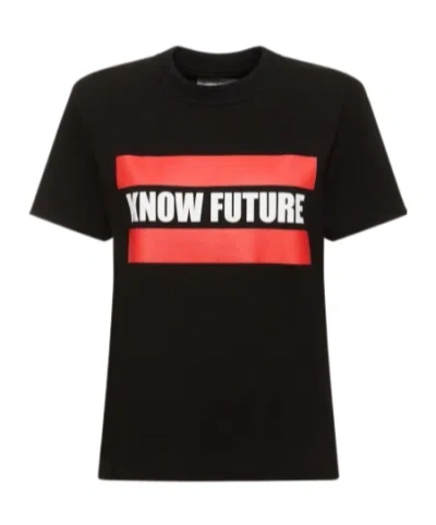 Sacai Logo Short-sleeved T-shirt In 멀티 블랙