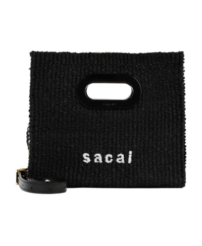 SACAI LOGO SHOULDER BAG