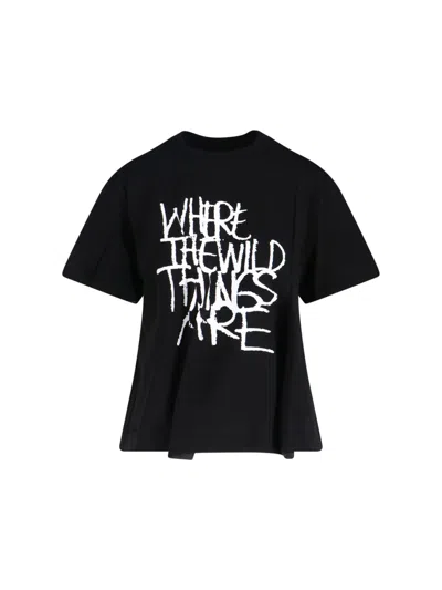 SACAI LOGO T-SHIRT
