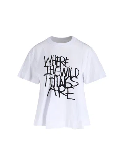 SACAI T-SHIRT "WHERE THE WILD THINGS ARE"