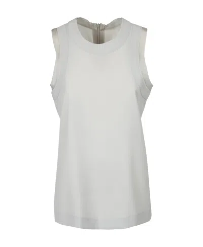 Sacai Logo Vest In White