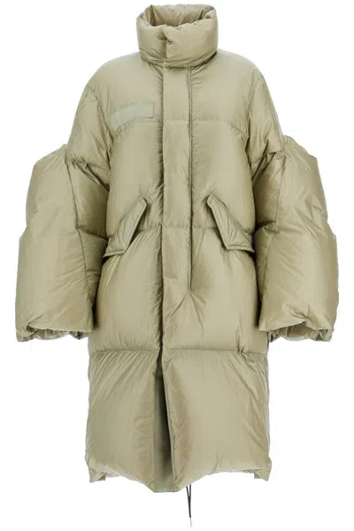 SACAI LONG DOWN JACKET WITH SCULPTED SLEEVES 