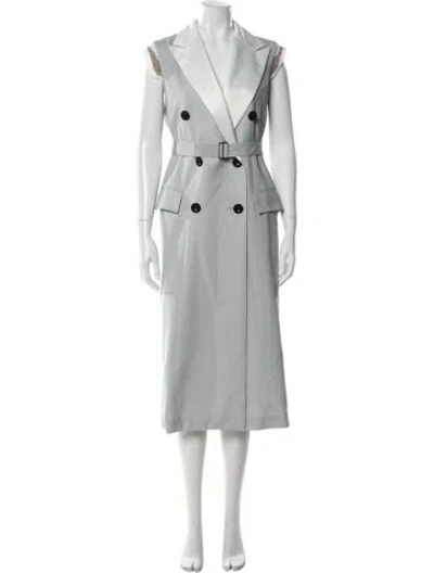 Pre-owned Sacai Long Dress In Gray