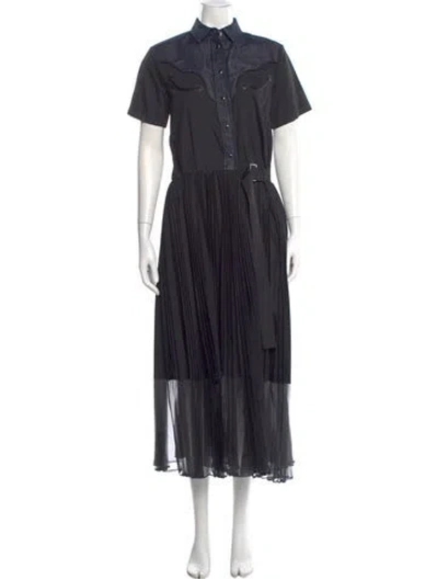 Pre-owned Sacai Long Dress In Multi