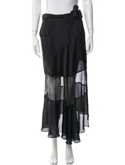 Pre-owned Sacai Long Skirt W/ Tags In Black