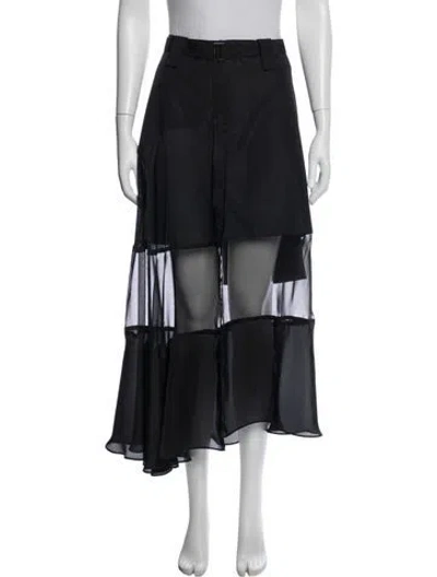 Pre-owned Sacai Long Skirt W/ Tags In Blue