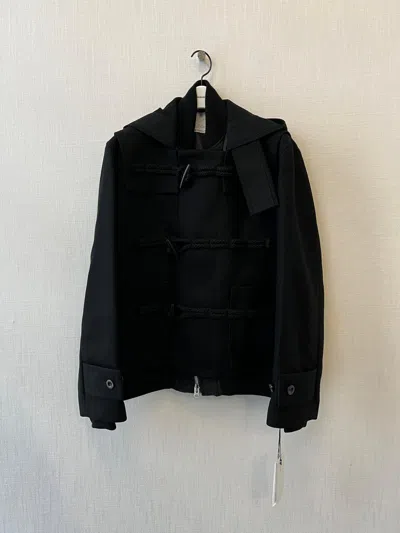 Sacai Long Sleeve Casual Jacket In Black