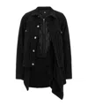 Sacai Long Sleeve Casual Jacket In Black