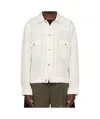 Sacai Thomas Mason Long-sleeved Shirt In White