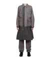 Sacai Long Sleeve Coat In Black