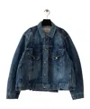 Sacai Long Sleeve Denim Jacket In Blue