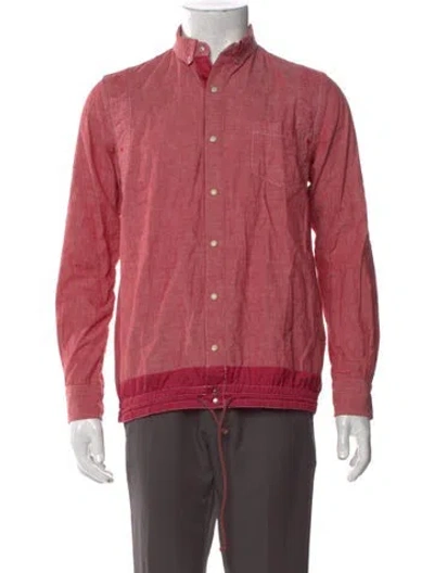 Pre-owned Sacai Long Sleeve Dress Shirt In Pink
