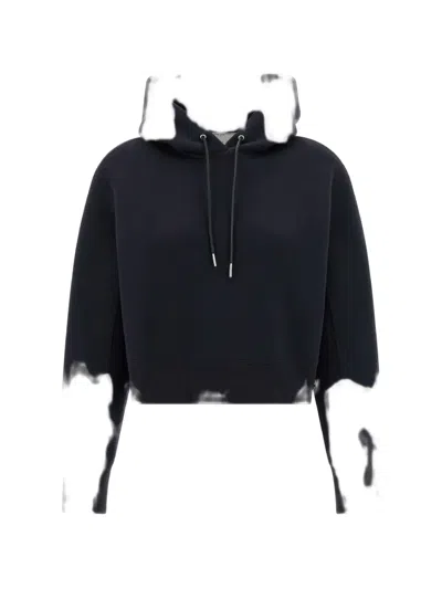 Sacai Long-sleeve Hoodie In Blue