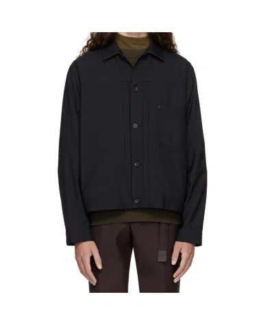 Sacai Long Sleeve Jacket In Black