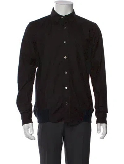 Pre-owned Sacai Long Sleeve Shirt In Blue