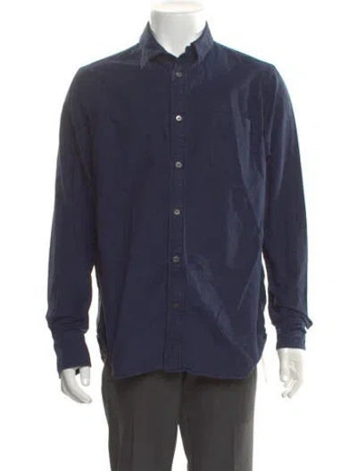 Pre-owned Sacai Long Sleeve Shirt In Blue