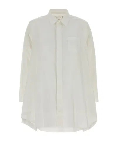 Sacai Long Sleeve Shirt In White