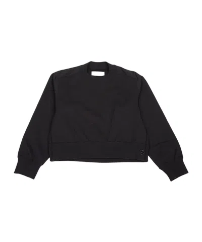 Sacai Long Sleeve Sweatshirt In Black