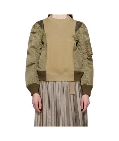SACAI PANELLED SWEATSHIRT