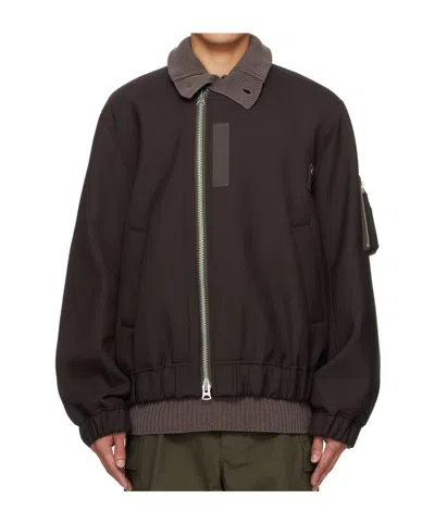 SACAI LONG-SLEEVED CASUAL JACKET